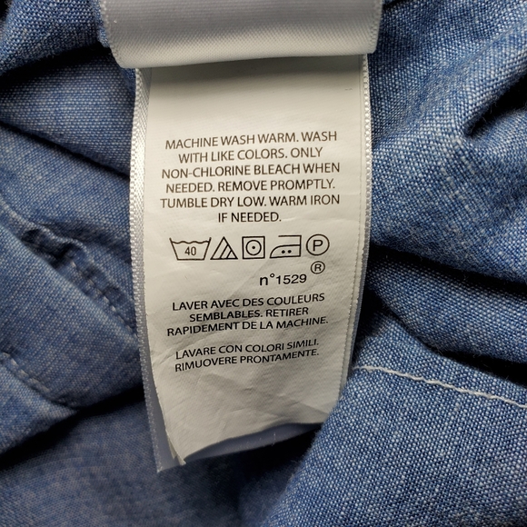 POLO Ralph Lauren Denim Chambray 100% Cotton Shirt Size 14 - Picture 8 of 9